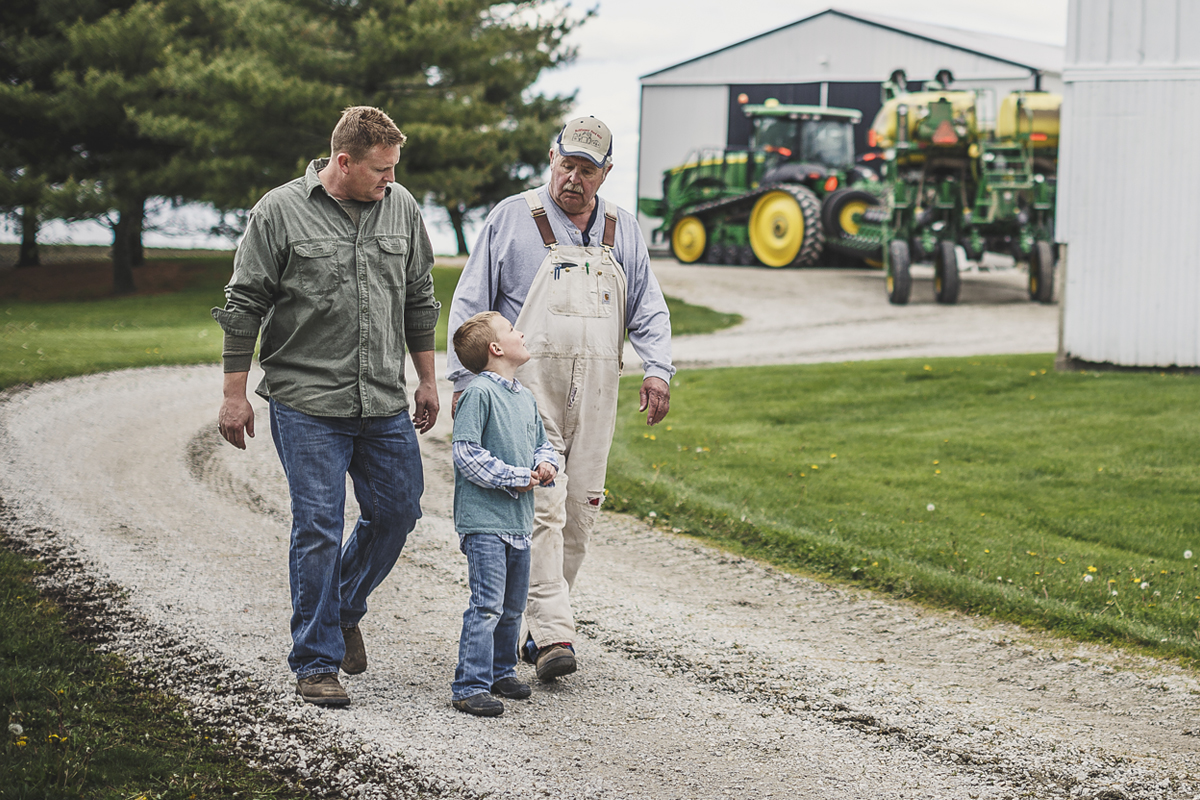 Three generations on a family farm