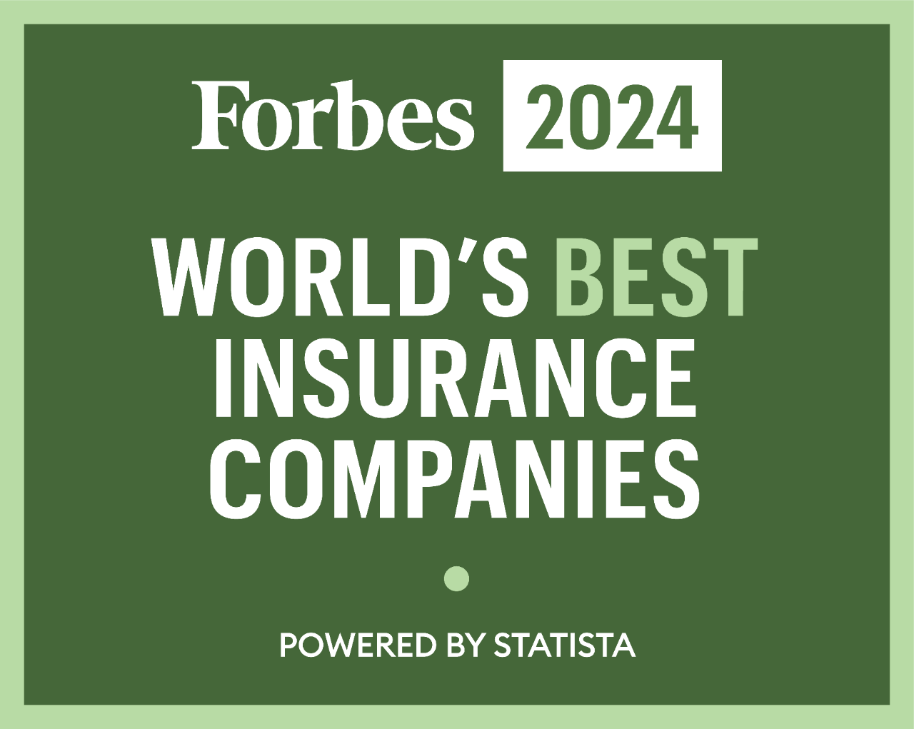 Forbes 2024 Best Insurance Companies Badge
